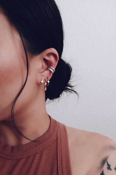 Diamond Chain Hoops