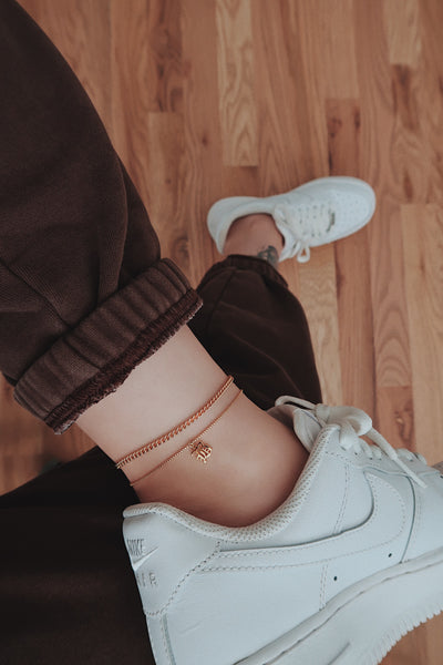 GD Old English Anklet